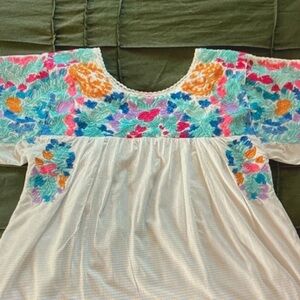 Buddy Love Cream Top with Pink Heart Arrow Trim